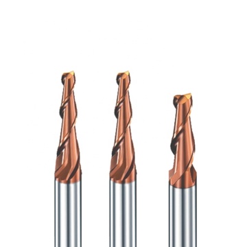 Tungsten Steel Alloy Flute Taper Ball End Milling Cutter for Steel Material Processing