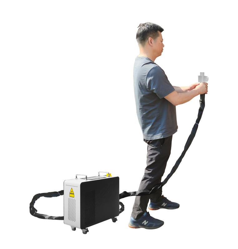 ZIXU 200W Handheld Mobile Pulse Laser Cleaning Machine - Portable Rust Remover for Wood Coating Removal