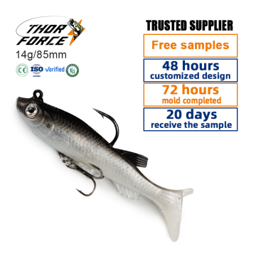 THORFORCE 14g/80mm Soft Swimbait Lures for Saltwater & Freshwater Fishing