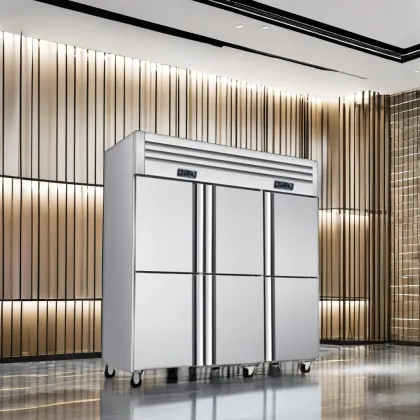 Commercial Stainless Steel Four Door Fridge Refrigerator