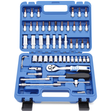 Goodking Professional 72 Teeth 1/4" 53pc Chrome Vanadium Socket Tool Set