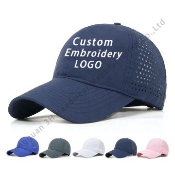 Wholesale Waterproof 6-Panel Baseball Caps with Custom Embroidery Logo