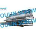 80/156 Twin Conical Screw and Barrel for PVC WPC Spc Extrusion