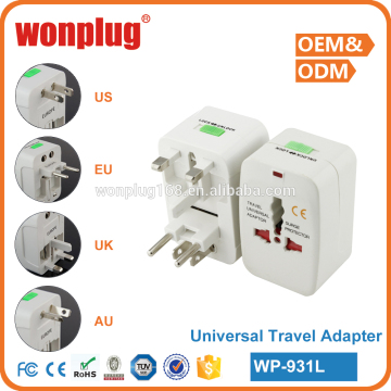 universal us travel all in one adapter eu us au uk travel adapter with ce rohs certificate