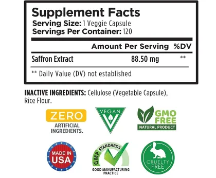 OEM/ODM Saffron Capsules Appetite Control Mood Booster
