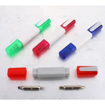 4 in 1 pen shape mini screwdriver set with clip