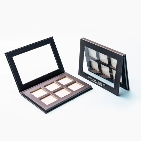 Custom 6 Colors Empty Eyeshadow Palette Paper Box