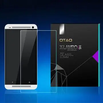 Unique package high quality tempered glass screen protector for HTC One