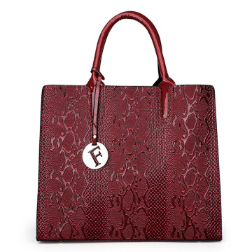 Classic Stylish Crocodile Texture Ladies Leather Hand Bag