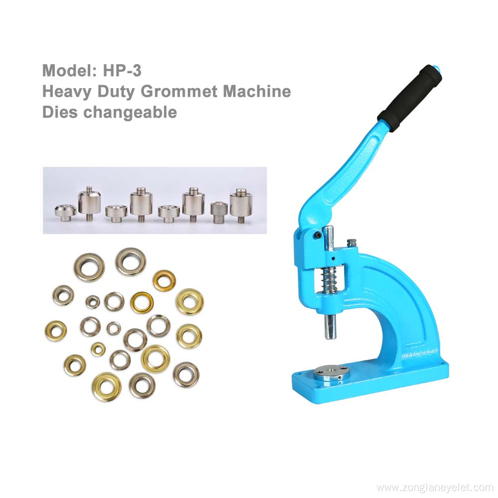 Heavy Duty Hand Press Eyelet Punching Machine