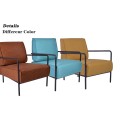 silla de tela con estructura de metal