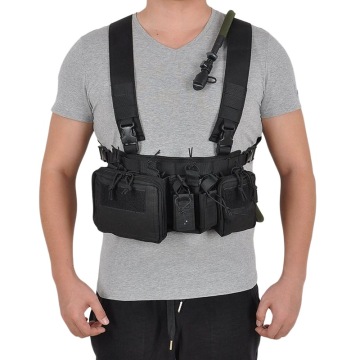Zennison Outdoor Molle Tactical Vest with Camouflage and Chest Bag
