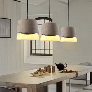 LEDER Round Concrete Hanging Lights