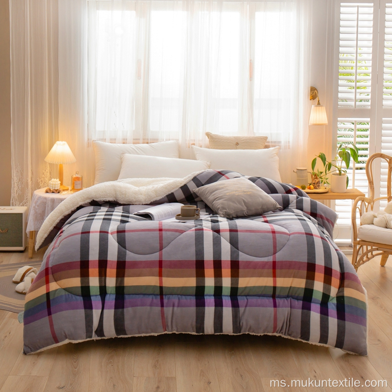 Corak selimut flanel comforter saiz raja