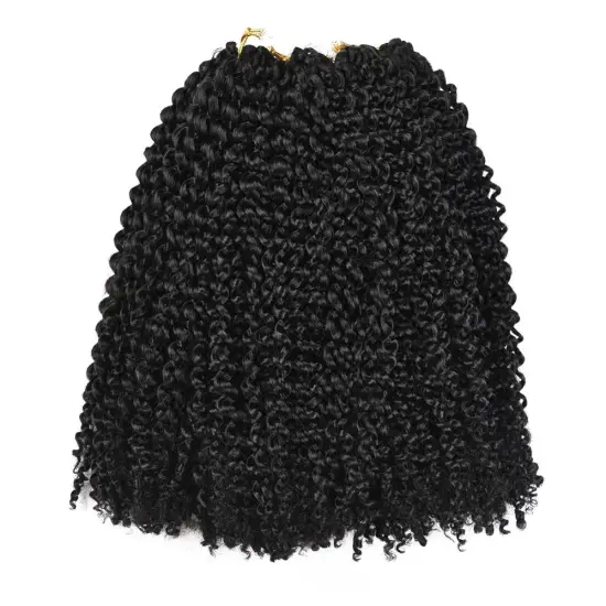 Julianna High Temperature Pre-Looped Braid Afro Marley Bob Crochet Synthetic Fiber Hair Extensions