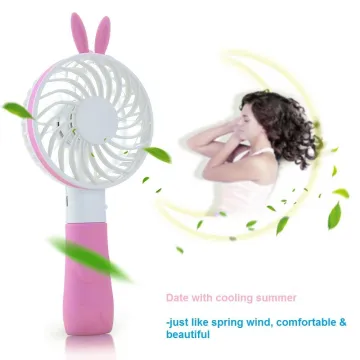 Rabbit Desktop Handheld Mini Fan USB for Outdoor