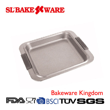 Square Pan with Siliconee Handle Carbon Steel Nonstick Bakeware (SL-Bakeware)
