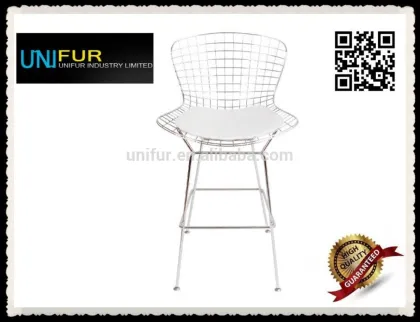 Harry Bertoia,replica PVC upholstered Wire Bar Stool
