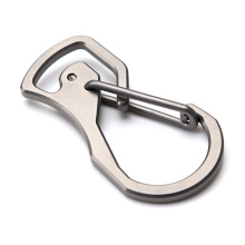 إكسسوارات في الهواء الطلق Titanium Carabiner Keychain للبقاء على قيد الحياة