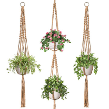 macrame simples para cabides de plantas