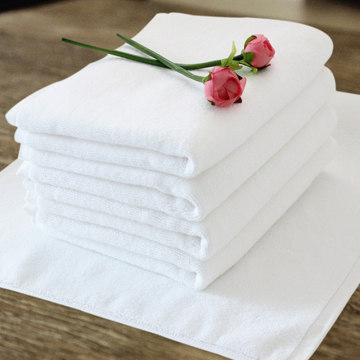 High Quality Custom Logo White 100% Cotton Hotel Bath Towel Sets