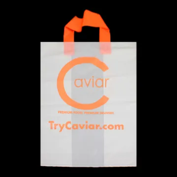 Recycling Disposable Printed Preformed Loop Handle Plastic Bag