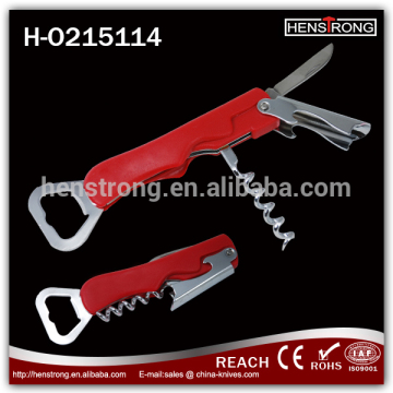 Promotional Stainless Steel Plastic Handle Wine Opener