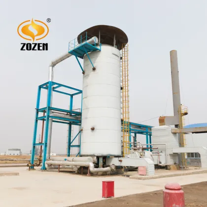 Industrial Oil Gas vertical thermal oil heater