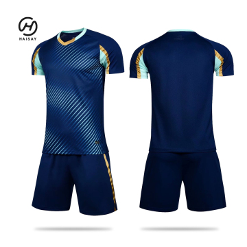 Wholesale Price 21/22 Soccer Jersey Quick Dry Polyester New Model Black Tailandesa Soccer Wear Football Jersey Football Set