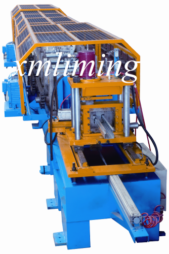 Roll forming machine for upright of pallet rack and cargo shelf