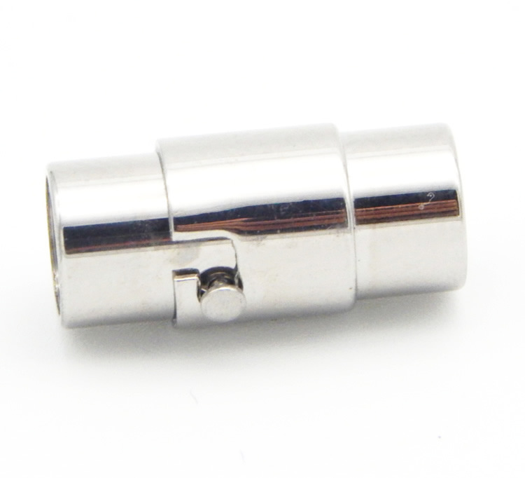 3/4/6mm Stainless Steel Snap Lock  Magnetic Clasp