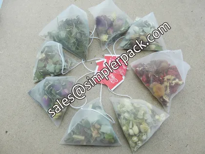 Pyramid Assam Black Tea Bag Packaging Machine with Thread and Tag