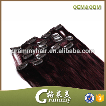 No tangle no shed factory wholesale cheap remy kinky curly clip in hair extensions