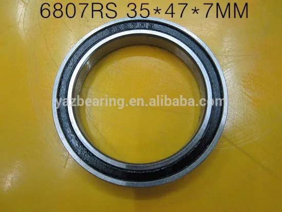 6807 rs 2rs Rubber sealing cover Thin bearings