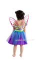 翼とヘッドバンド付きの庭の妖精の衣装