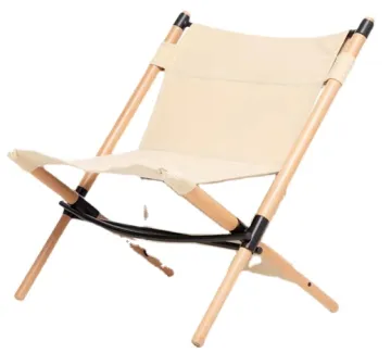 Folding Outdoor Camping Chair: Nordic Beach Chair with Beech Wood
