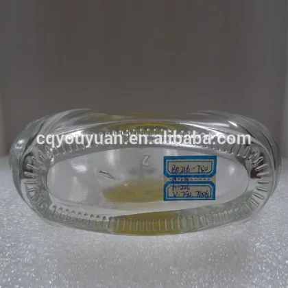 Super Flint Glass Flat Xo Bottle Glass Voss Glass Bottles 750 ML