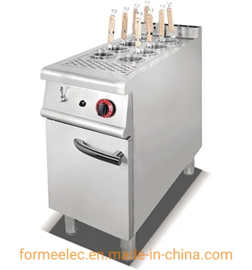 Vertical Gas Cooking Stove Gas Noodle Cooker Gas Pasta Cooker with Cabinet