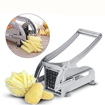 Manual Stainless Steel Potato Slicer for Kitchen - Vegetable Cutter & French Fries Maker