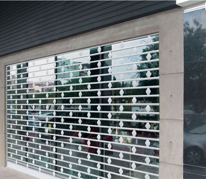 Store Transparent Crystal Roller Shutter Door