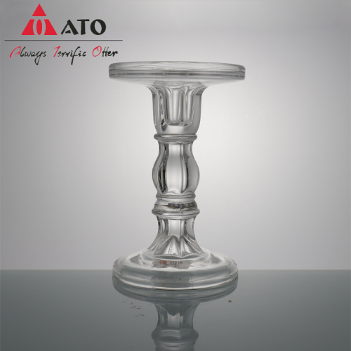 Προσαρμοσμένο Vintage Glass Candlestick Glass Candle Holder