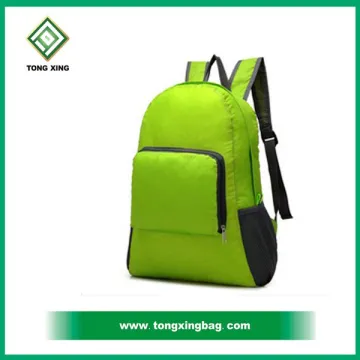 Outdoor hiking foldable camping backbag waterproof foldable backpack
