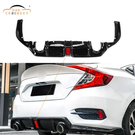 ABS Plastic Back Bumper Kit for Honda Civic 2016