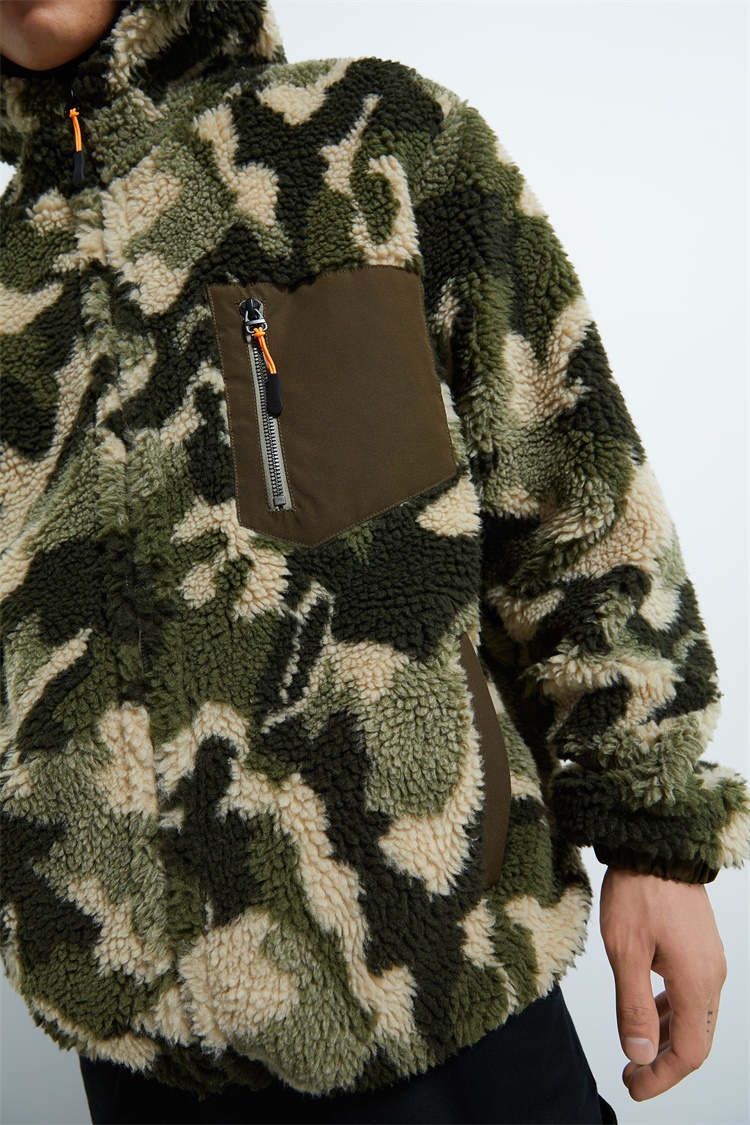 Camo Sherpa Fleece Jackets