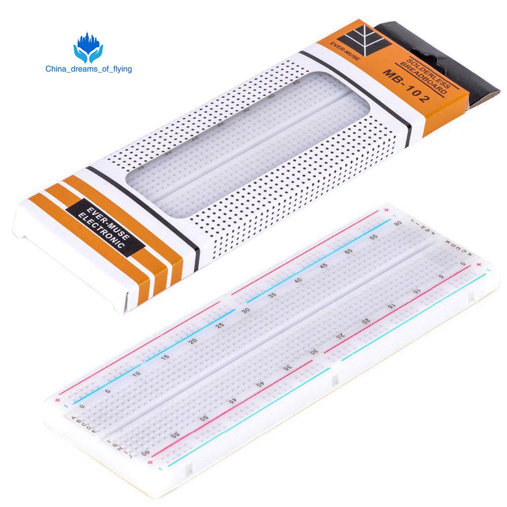 TZT 1pcs Breadboard 830 Point PCB Board MB-102 MB102 Test Develop DIY kit nodemcu raspberri pi 2 lcd High Frequency