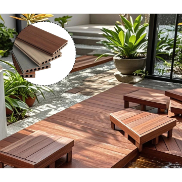Solid Dark Teak Wood-Composite Composite Interlocking Board per i parchi