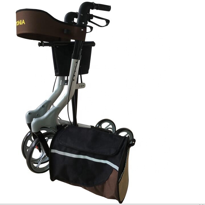 Delux Medical Walking Aid Mobility Walker Rollator with soft padded seat