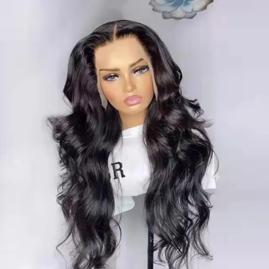 Cheap Brazilian Human Hair Lace Wigs Factory Price Natural Looking Hairline Body Wave Pre Plucked HD 5X5 Lace body wave Wig