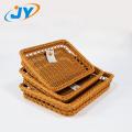 handweaved PP rattan bread mat