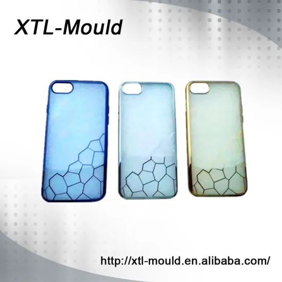 Injected plastic case with plated surface for Iphone 7